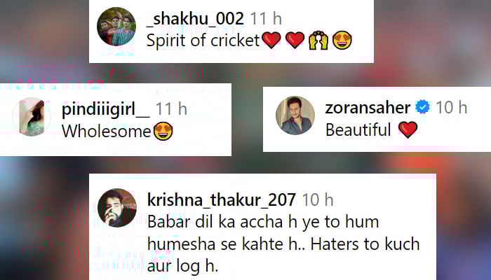 — Screengrabs of comments by Instagram users