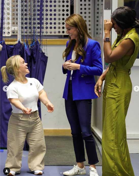 Kate Middleton flaunts slender physique in visit to charity