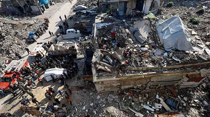 Storms ravage Gaza as buildings collapse, at least 17 die from cold