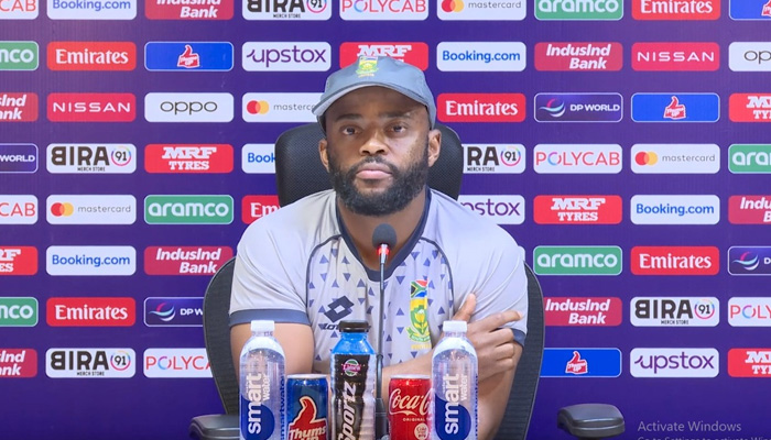 South Africa cricket team captain Temba Bavuma pictured during a press conference in India. — Reporter