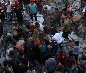 How was Gaza covered by media?