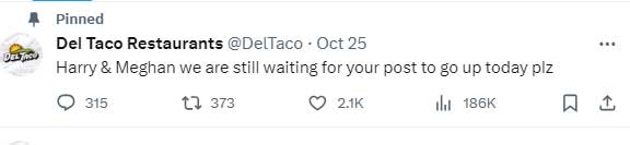 After Family Guy, Del Taco pokes fun at Meghan and Harry