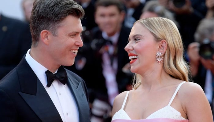 Scarlett Johansson, Colin Jost hilarious antics in BTS clip