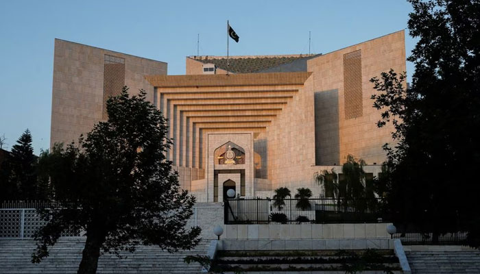 A view of the Supreme Court of Pakistan building during sunset hours in Islamabad, Pakistan October 3, 2023. — Reuters