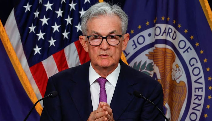 U.S. Federal Reserve Chairman Jerome Powell holds a press conference after the release of the Fed policy decision to leave interest rates unchanged, at the Federal Reserve in Washington, US September 20, 2023.—Reuters