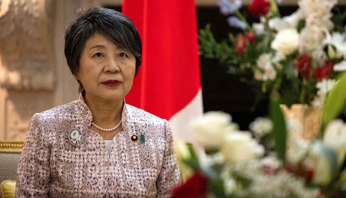 Japanese Foreign Minister Yoko Kamikawa waits for Secretary of State Antony Blinken to arrive for a meeting, on September 18, 2023, in New York. — Reuters