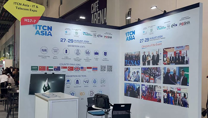 ITCNs stall at the Gitex Global at the Dubai World Trade Centre in Dubai, United Arab Emirates. — Photo by author