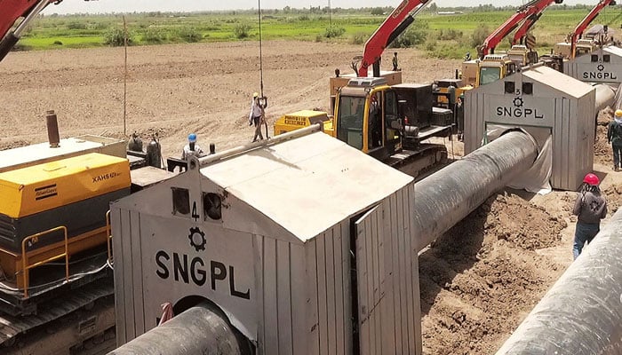 A view of the SNGPL pipelines. — SNGPL