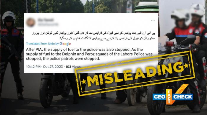 Fact-check: Fuel scarcity suspends Dolphin Police operations in Lahore?