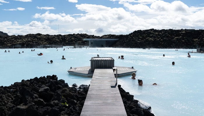 A view of Icelands tourist location, Blue Lagoon. — X/@BlueLagoonIS