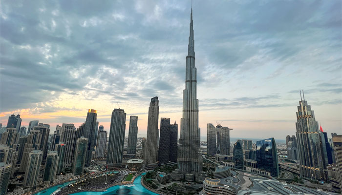A general view of Dubai Downtown showing worlds tallest building Burj Al Khalifa, in Dubai United Arab Emirates, December 31, 2022. — Reuters