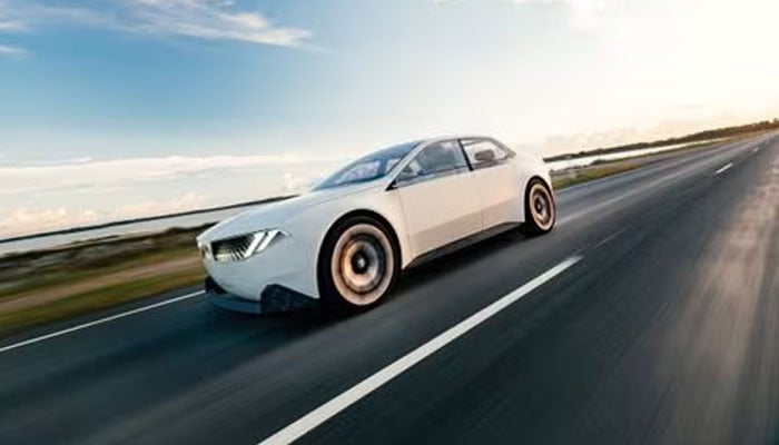 BMWs prototype for its future Neue Klasse electric vehicles, to be unveiled at the IAA auto show, in Munich, Germany, is seen in this handout image provided to Reuters on August 29, 2023..— Reuters
