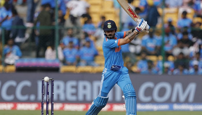 Indias Virat Kohli in action during ICC Cricket World Cup 2023, India v Netherlands at M. Chinnaswamy Stadium, Bengaluru, India on November 12, 2023. — Reuters