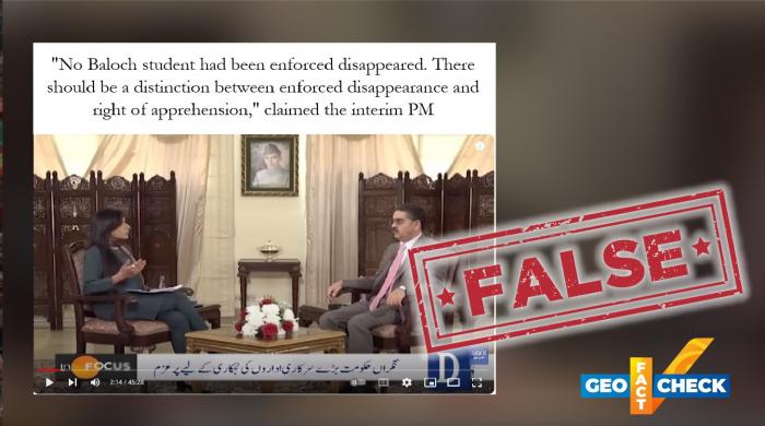 Fact-check: Interim PM makes another false claim about enforced disappearances