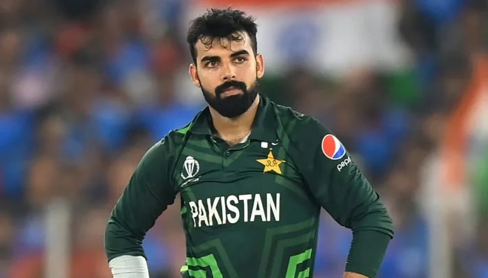 Shadab Khan failed with the ball. — AFP/File