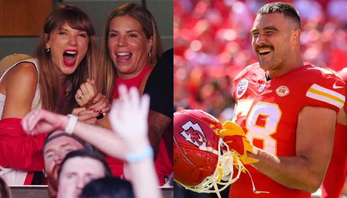 Travis Kelce reveals BTS of Taylor Swifts Karma shoutout