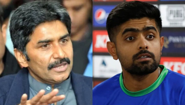 Pakistans legendary batsman Javed Miandad (left) and former skipper Babar Azam. — AFP/Reuters/File