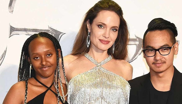 Zahara Jolie-Pitt was supported by her brothers Pax and Maddox and mom Angelina Jolie at her sorority event