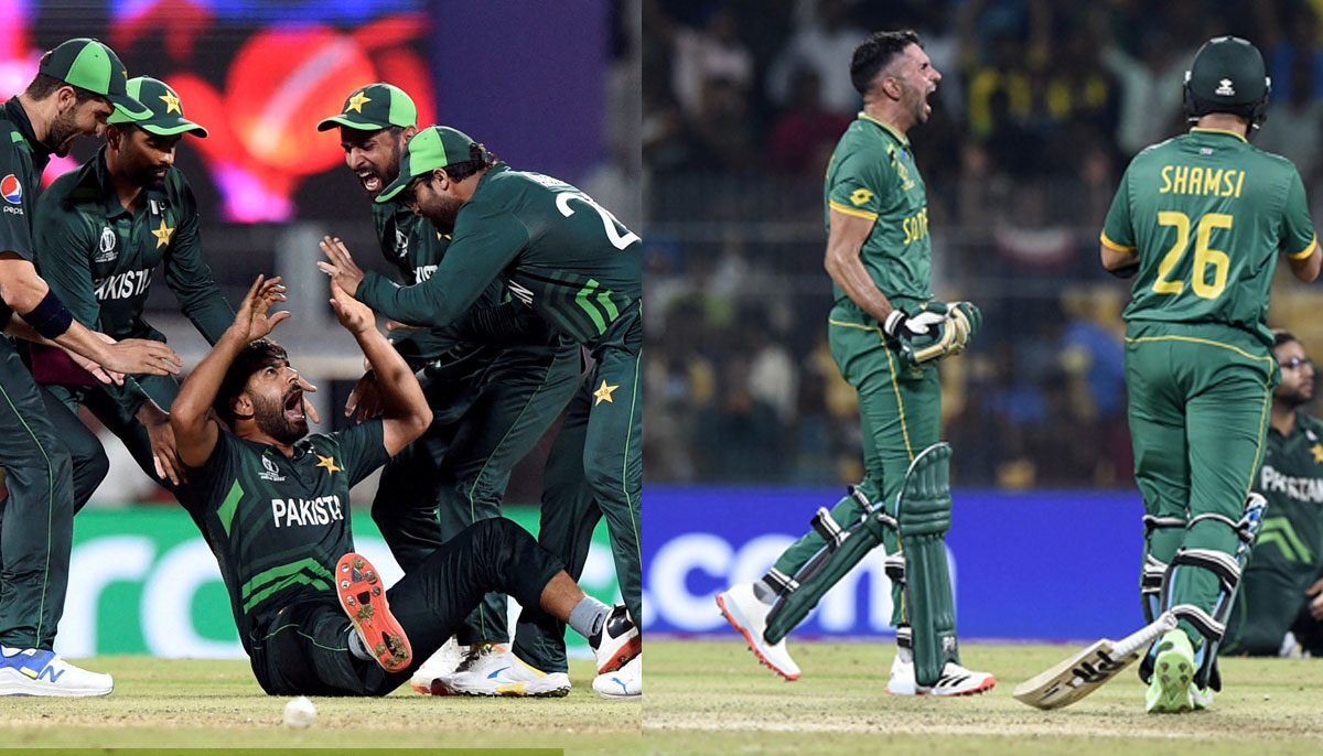 Pakistan vs South Africa game in ICC World Cup 2023.—Reuters