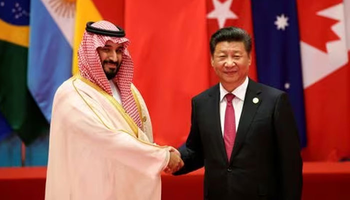 Chinese President Xi Jinping shakes hands with Saudi Arabias Deputy Crown Prince Mohammed bin Salman during the G20 Summit in Hangzhou, Zhejiang province, China September 4, 2016.—Reuters