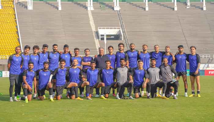 Pakistan’s football squad. — PFF/X