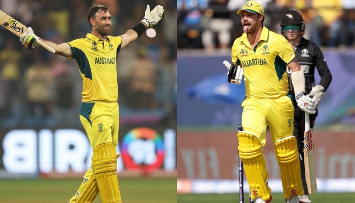 Australian cricket star Glenn Maxwell (left) and Travis Head. — Instagram/@vini.raman/@travishead34
