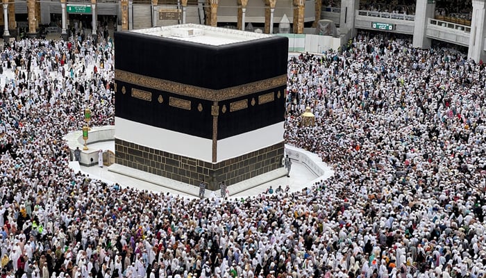 Muslim pilgrims circle the Kaaba as they pray at the Grand Mosque, during the annual haj pilgrimage in the holy city of Mecca, Saudi Arabia July 12, 2022. — Reuters