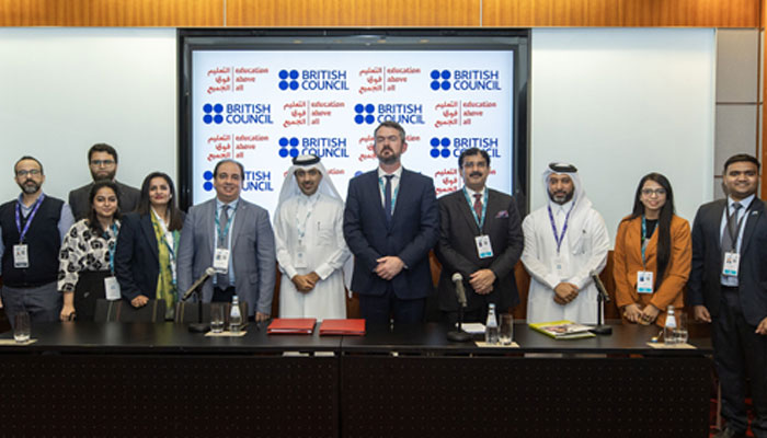 Signing of the PYLI attended by various stakeholders at the 11th WISE Summit in Doha, Qatar on November 28, 2023. — X/@EAA_Foundation