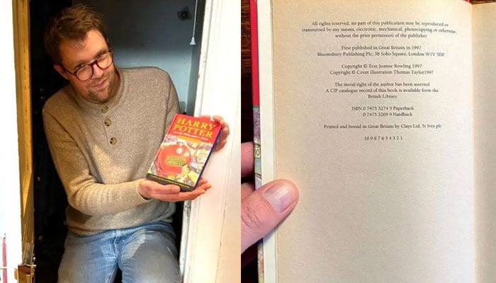 The book is one of 200 copies printed for sale in shops.—Hansons