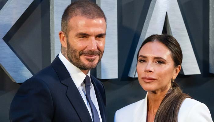 Photo David Beckham with his wife Victoria Beckham