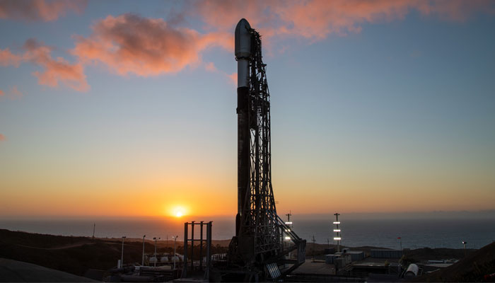 Elon Musks Falcon 9 rocket carrying South Koreas first military spy satellite prepares for liftoff as part of the Korea 425 mission from Vandenberg US Space Force Base, California on December 1, 2023. — X/@SpaceX