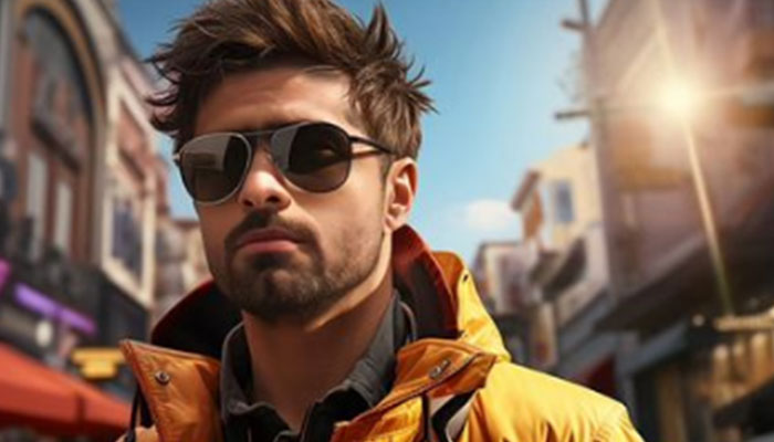 An illustrative image of Babar Azam depicting him as a character of GTA VI. — Instagram/peshawarzalmipk