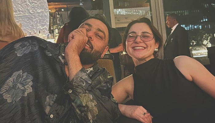 Pakistani actor Hania Aamir and Indian rapper Badshah. — Instagram/haniaheheofficial