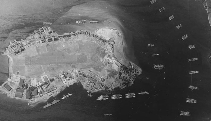 An aerial photograph taken the year before the Japanese raid shows the East Loch and the the Fleet Air Base on Ford Island in Pearl Harbor, Hawaii, May 3, 1940. —Reuters