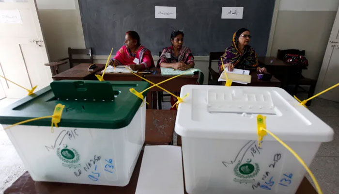 The picture shows ballot boxes. — Reuters/File