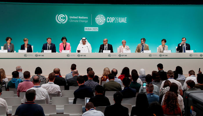 United Arab Emirates Minister of Industry and Advanced Technology and COP28 President Sultan Ahmed Al Jaber attends a press conference at the United Nations Climate Change Conference (COP28) in Dubai, United Arab Emirates, December 8, 2023. — Reuters