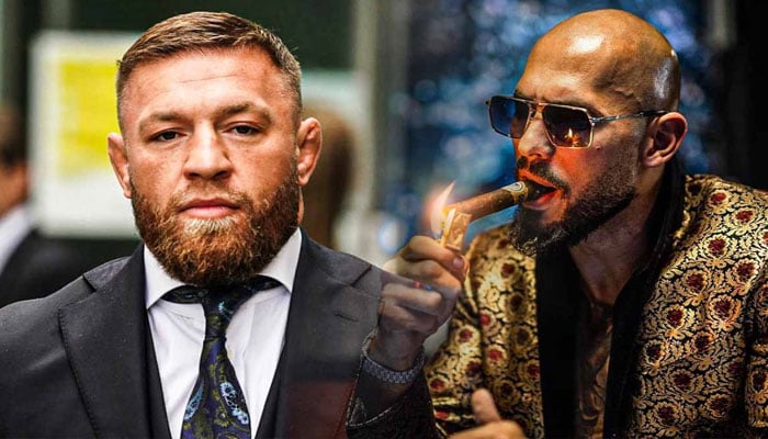 Conor McGregor (left) and Andrew Tate (right).—Twitter@Cobratate