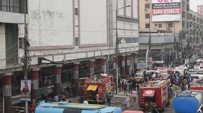 Police arrest builder’s son in Karachi shopping center blaze
