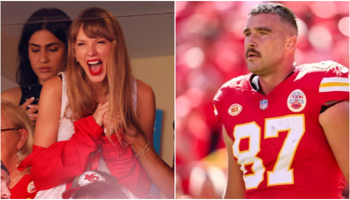 Taylor Swift has once again jetted off to support beau Travis Kelce during his NFL match at Arrowhead Stadium