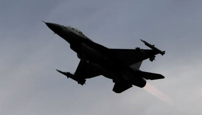 This representational picture shows a F-16 fighter jet in flight. — Reuters/File