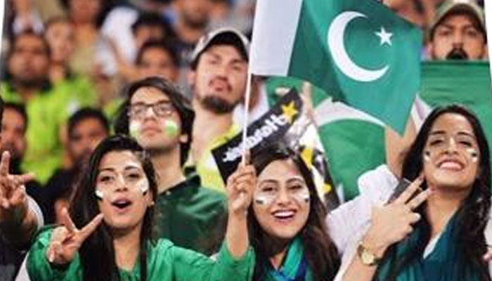 Fans seen cheering for Pakistan in this photo. — Cricket Australia
