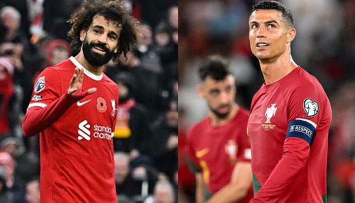 Mohamed Salah (left) and Portugal's Cristiano Ronaldo. — AFP/File