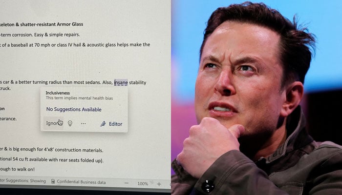 The screengrab Musk shared on X (L) and Elon Musk (R).—X/Reuters