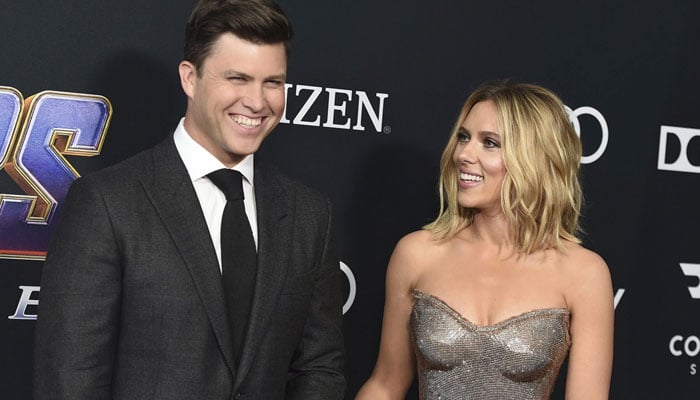Colin Jost roasts wife Scarlett Johansson movies