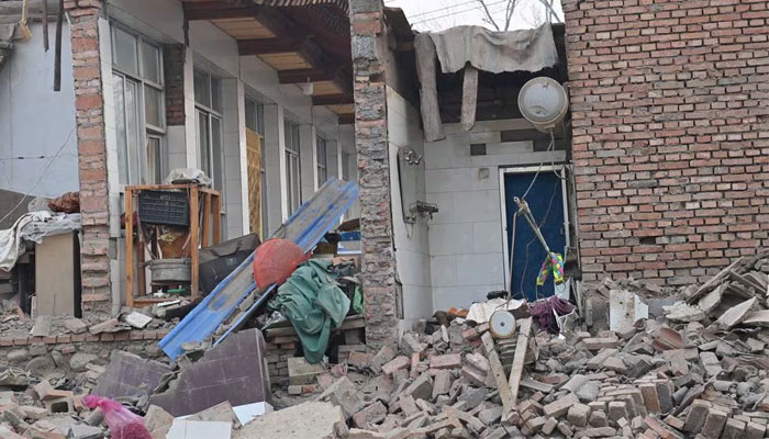 A view of rubble and damaged buildings at Dahejia town following the earthquake in Jishishan county, Gansu province, China December 19, 2023. — Reuters