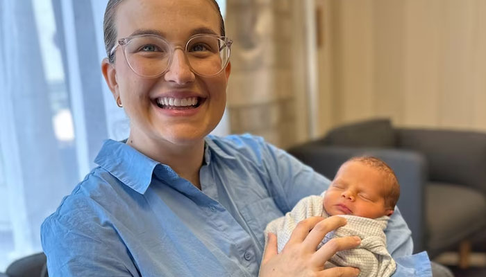 Kirsty Bryant says the arrival of baby Henry is a dream come true.— Royal Hospital for Woman