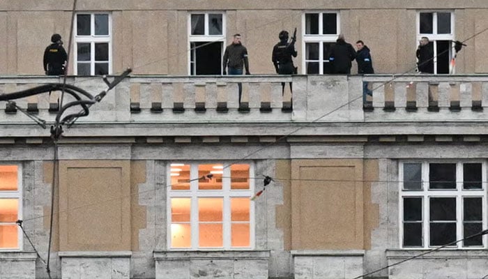 Police said they were still searching the area on Thursday afternoon, including the balcony, for possible explosives.—AFP