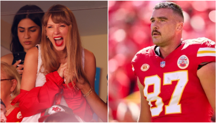 Taylor Swift made quite an entry with Santa at Arrowhead stadium for a Chiefs Christmas match