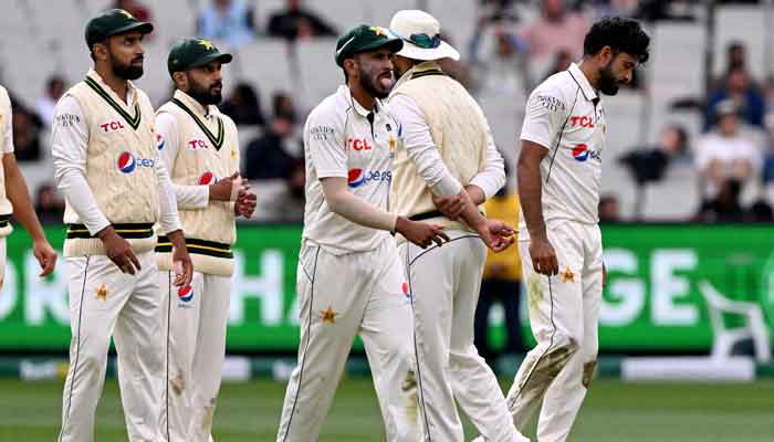 Pakistan cricket team players. — AFP/File