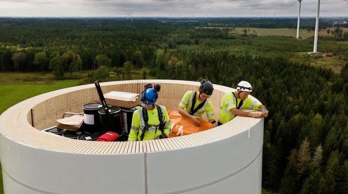 Swedish start-up Modvion launches world's tallest wooden wind turbine in sustainability breakthrough - Vimarsana News